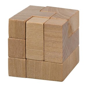 Παζλ σπαζοκεφαλιά ξύλινη "κύβος" 4,5x4,5x4,5εκ. ΣΠΑΖΟΚΕΦΑΛΙΕΣ