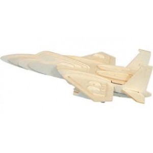 Ξύλινη κατασκευή αεροπλάνο F 16 FIGHTERPLANE  3d puzzle ΠΑΖΛ  ΞΥΛΙΝΑ