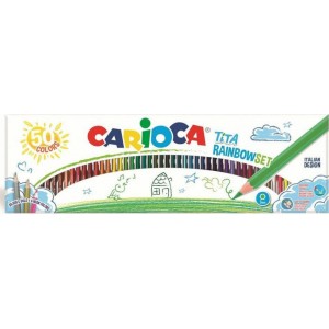 ΞΥΛΟΜΠΟΓΙΕΣ Carioca Tita Rainbow Set 50τμχ ΞΥΛΟΜΠΟΓΙΕΣ