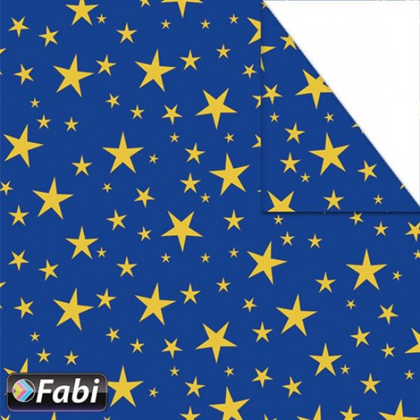 Χαρτόνι Fabi 50x70εκ Αστέρια Μπλε