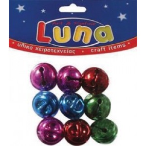 Luna 601345 κουδουνακια χρωματιστα 9mm 13τμχ ΚΟΥΔΟΥΝΙΑ