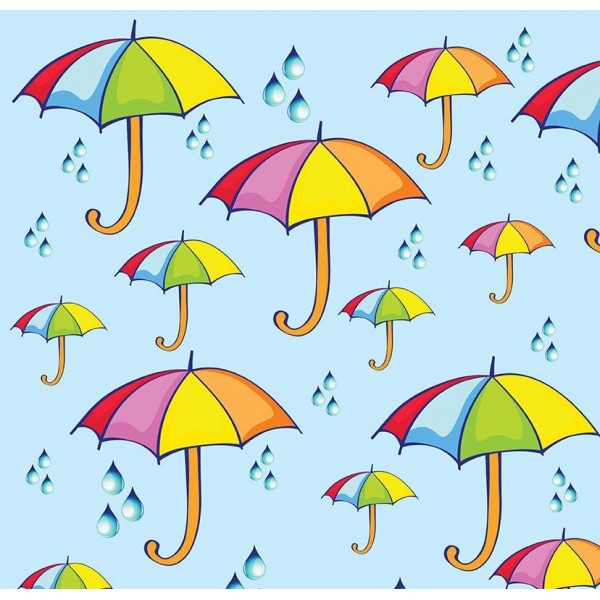 Χαρτόνι "ομπρέλες" 50x70εκ. 300γρ.