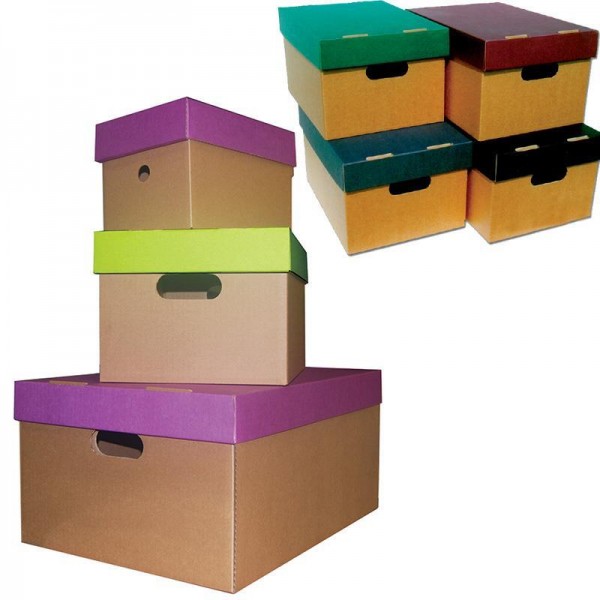 Νext κουτί classic χρωματιστό  καπάκι Α4 Υ18x23x32εκ.