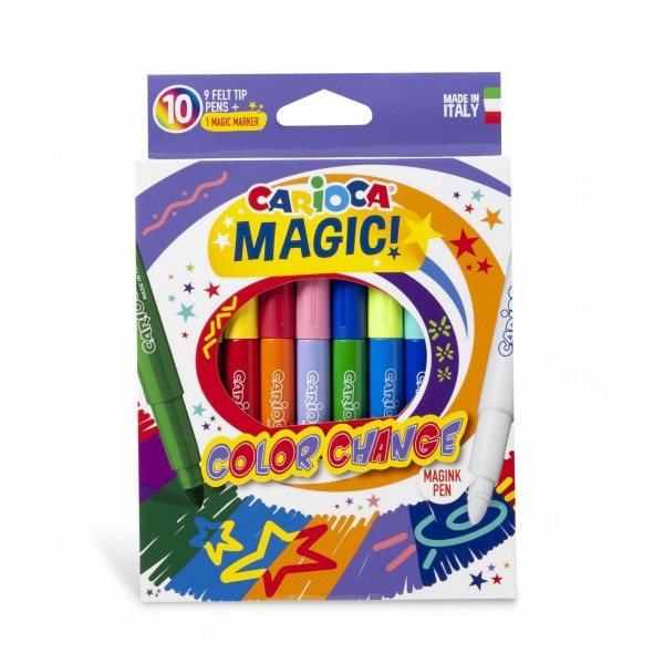 Μαρκαδόρος Carioca magic σετ 10 χρώματα