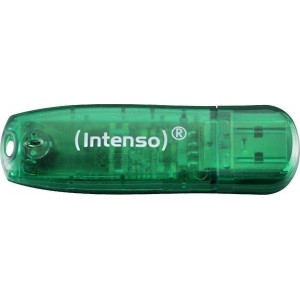 MEMORY USB 8GB 2.0 INTENSO RAINBOW LINE GREEN CD-DVD-USB