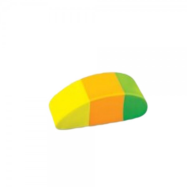 Γόμα scool trio neon colors (κίτρινο,πράσινο,πορτοκαλί)