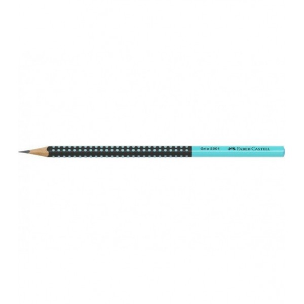 Μολύβι Faber Castell Grip 2001 Turquoise & Black HB