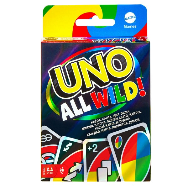 Mattel Επιτραπέζιο Παιχνίδι Uno All Wild για 2-10 Παίκτες