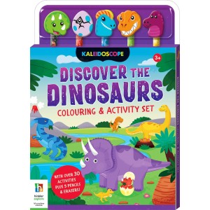 Discover the Dinosaurs Colouring & Activity Set(Μπλοκ δραστηριοτήτων με δεινόσαυρους ΒΙΒΛΙΑ ΔΡΑΣΤΗΡΙΟΤΗΤΩΝ-ΚΑΤΑΣΚΕΥΩΝ