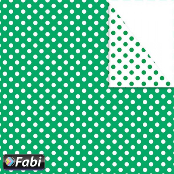 Χαρτόνι Fabi 50x70εκ Πουά Πράσινο